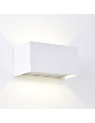 Applique d'extérieur ronde LED DAVOS 4 Eclaire haut et bas 6W, dim 2700K. différentes couleurs, IP54