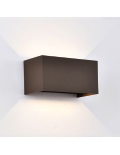 Luminária de parede externa redonda de LED DAVOS, 4 luzes para cima e para baixo, 6W, dimerizável, 2700K, várias cores, IP54