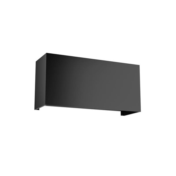 Applique murale extérieure rectangulaire à LED gris foncé DAVOS, 4 x 6 W (équivalent 24 W), 2 700 K, dimmable, 2 200 lm, IP54