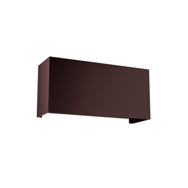 Aplique LED retangular para exterior DAVOS corten, 4x6W 24W 2700K dimerizável 2200Lm, IP54