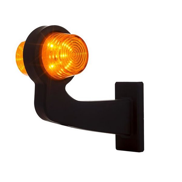 Klaxon à LED pour clignotant, bras long, câble de 5 m LKD 2566 12/24 V homologué cat. 5