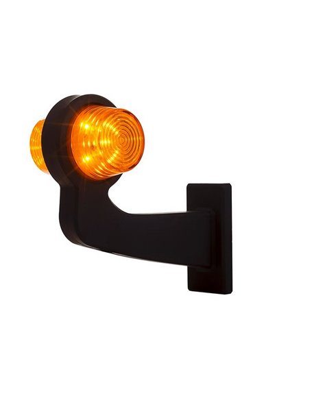 Klaxon à LED pour clignotant, bras long, câble de 0,6 m LKD 2566 12/24 V homologué cat. 5