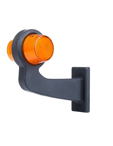 Buzina de LED Neon para piscas, braço longo, cabo de 5m LKD 2599 12/24V homologada cat. 5