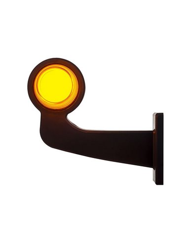 Buzina de LED Neon para piscas, braço longo, cabo de 5m LKD 2599 12/24V homologada cat. 5