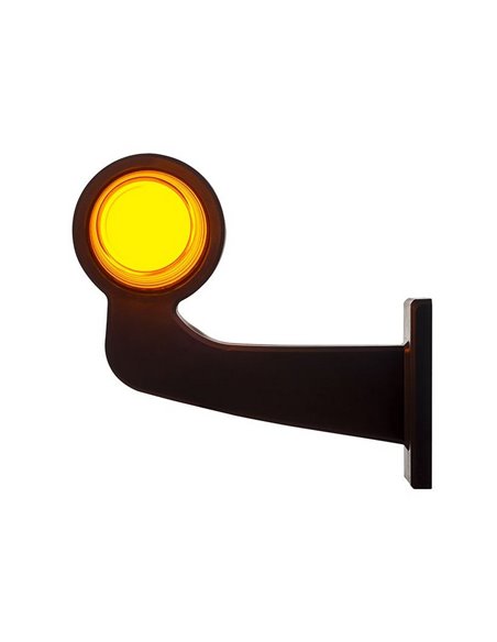 Buzina de LED Neon para piscas, braço longo, cabo de 5m LKD 2599 12/24V homologada cat. 5