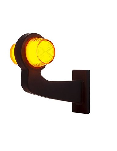 Buzina de LED Neon para piscas, braço longo, cabo de 0,5 m LKD 2607 12/24 V homologada cat. 5