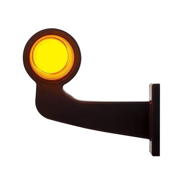 Klaxon néon à LED pour clignotants, bras long, câble de 0,5 m LKD 2607 12/24 V homologué cat. 5