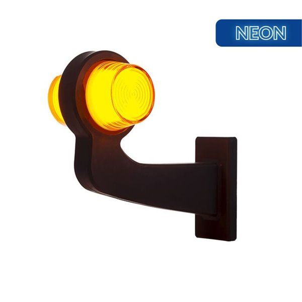 Cuerno LED Neon para intermitente, brazo largo, cable 0,5m LKD 2607 12/24V homologado cat. 5