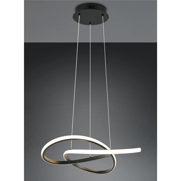 Luminária de teto LED MANSA 36W 4200lm, Branco Quente 3000K IP20 Preta