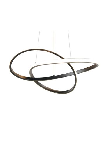 Plafonnier LED MANSA 36 W 4200 lm, blanc chaud 3000 K, IP20, noir