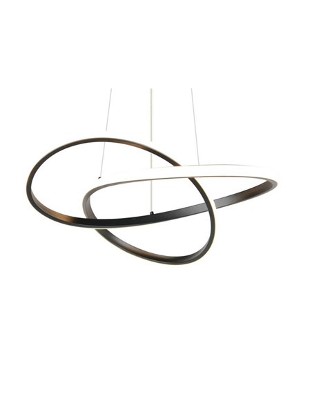 Plafonnier LED MANSA 36 W 4200 lm, blanc chaud 3000 K, IP20, noir