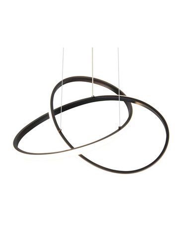 Lámpara de techo LED MANSA 36W 4200lm, luz blanco cálido 3000K IP20 Negro