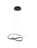 Plafonnier LED MANSA 36 W 4200 lm, blanc chaud 3000 K, IP20, noir