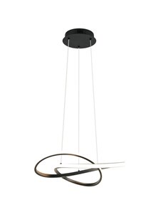 Lámpara de techo LED MANSA 36W 4200lm, luz blanco cálido 3000K IP20 Negro