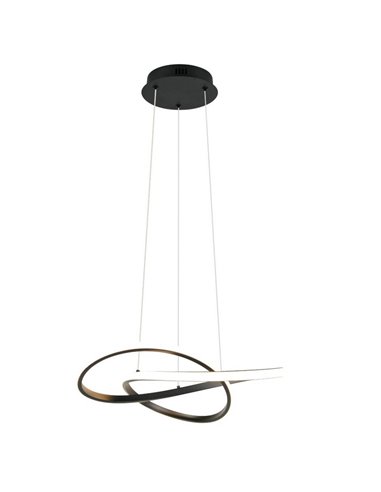 Plafonnier LED MANSA 36 W 4200 lm, blanc chaud 3000 K, IP20, noir