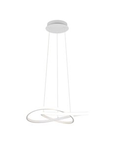 Luminária pendente LED moderna MANSA, 36W, 4200lm, luz neutra 4000K, IP20, branca.