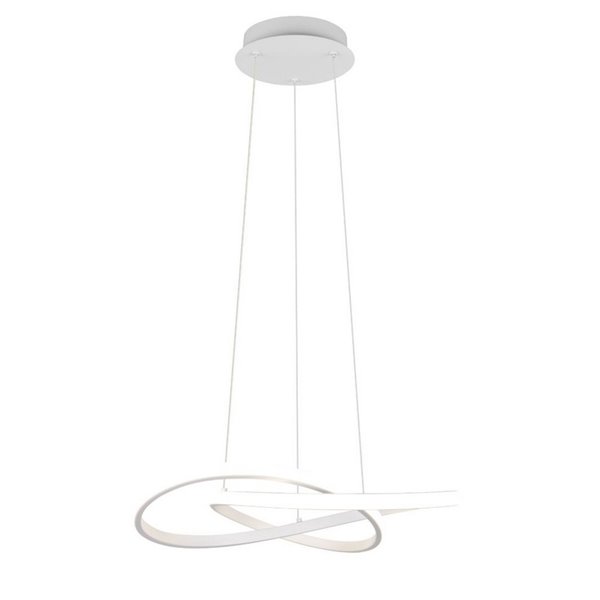 Luminária pendente LED moderna MANSA, 36W, 4200lm, luz neutra 4000K, IP20, branca.