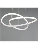 Lámpara LED colgante moderna MANSA 36W 4200lm, luz neutra 4000K IP20 Blanco