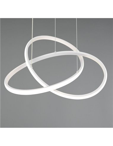 Lámpara LED colgante moderna MANSA 36W 4200lm, luz neutra 4000K IP20 Blanco