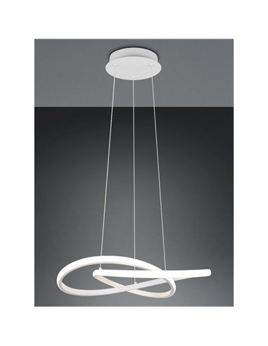 Lámpara LED colgante moderna MANSA 36W 4200lm, luz neutra 4000K IP20 Blanco