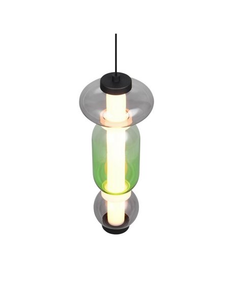 Lámpara LED colgante 1 luz MINERVA regulable 6W 800lm, DIP SWITCH 2300+3000+4000K IP20
