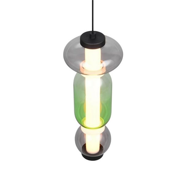 Lámpara LED colgante 1 luz MINERVA regulable 6W 800lm, DIP SWITCH 2300+3000+4000K IP20