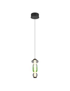 Lámpara LED colgante 1 luz MINERVA regulable 6W 800lm, DIP SWITCH 2300+3000+4000K IP20