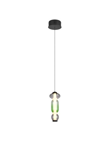 Lámpara LED colgante 1 luz MINERVA regulable 6W 800lm, DIP SWITCH 2300+3000+4000K IP20