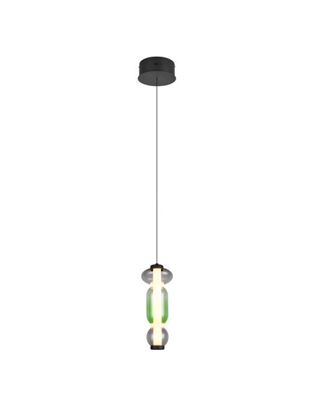 Lámpara LED colgante 1 luz MINERVA regulable 6W 800lm, DIP SWITCH 2300+3000+4000K IP20