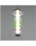 Lámpara LED colgante 1 luz MINERVA regulable 6W 800lm, DIP SWITCH 2300+3000+4000K IP20