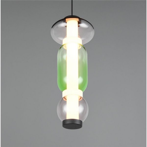 Lámpara LED colgante 1 luz MINERVA regulable 6W 800lm, DIP SWITCH 2300+3000+4000K IP20