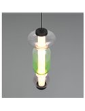 Lámpara LED colgante 1 luz MINERVA regulable 6W 800lm, DIP SWITCH 2300+3000+4000K IP20