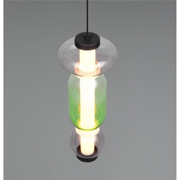Lámpara LED colgante 1 luz MINERVA regulable 6W 800lm, DIP SWITCH 2300+3000+4000K IP20