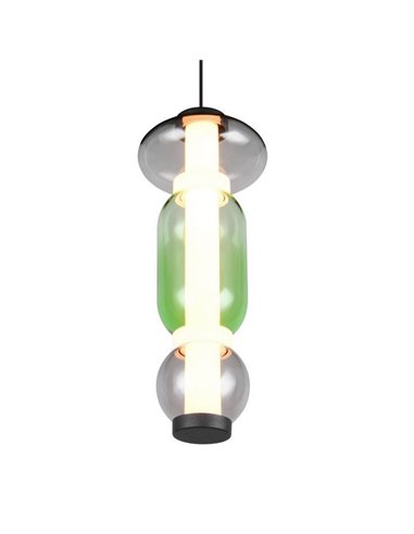 Lámpara LED colgante 1 luz MINERVA regulable 6W 800lm, DIP SWITCH 2300+3000+4000K IP20