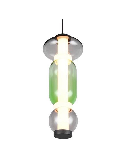 Lámpara LED colgante 1 luz MINERVA regulable 6W 800lm, DIP SWITCH 2300+3000+4000K IP20