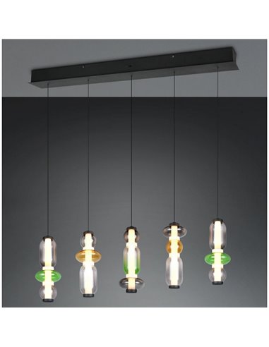 Lámpara de techo LED MINERVA 5x6W 5x800Lm DIP SWITCH 2300+3000+4000K IP20