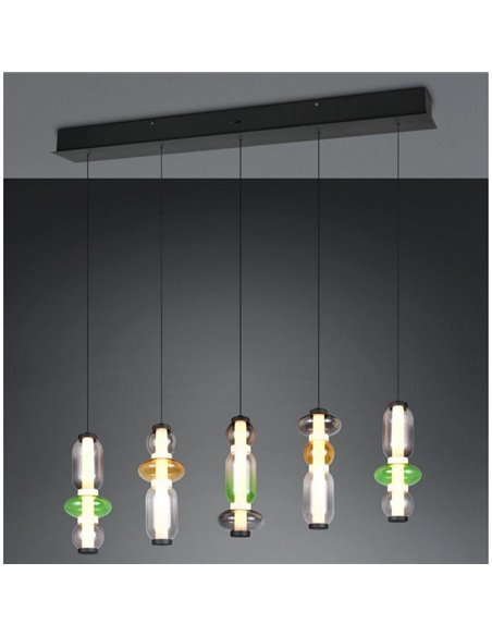 Plafonnier LED MINERVA 5x6W 5x800lm, commutateur DIP, 2300+3000+4000K, IP20