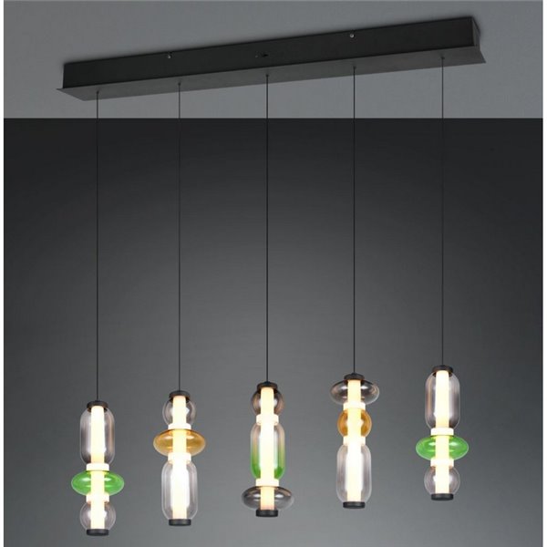 Luminária de teto LED MINERVA 5x6W 5x800Lm com chave DIP, 2300+3000+4000K, IP20