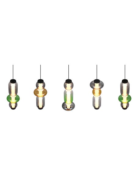 Luminária de teto LED MINERVA 5x6W 5x800Lm com chave DIP, 2300+3000+4000K, IP20