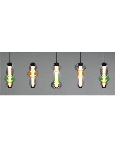 Luminária de teto LED MINERVA 5x6W 5x800Lm com chave DIP, 2300+3000+4000K, IP20