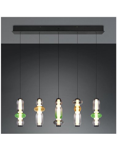 Lámpara de techo LED MINERVA 5x6W 5x800Lm DIP SWITCH 2300+3000+4000K IP20