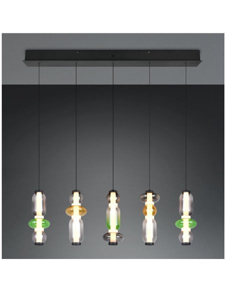 Luminária de teto LED MINERVA 5x6W 5x800Lm com chave DIP, 2300+3000+4000K, IP20