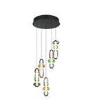 Lámpara de techo LED con plafón MINERVA 5x6W 5x800Lm DIP SWITCH 2300+3000+4000K IP20
