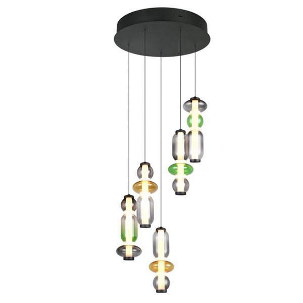 Lámpara de techo LED con plafón MINERVA 5x6W 5x800Lm DIP SWITCH 2300+3000+4000K IP20