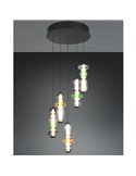 Lámpara de techo LED con plafón MINERVA 5x6W 5x800Lm DIP SWITCH 2300+3000+4000K IP20