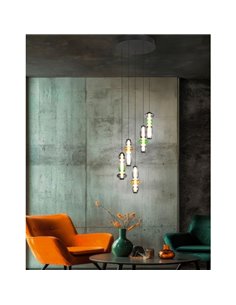 Plafonnier LED MINERVA avec fixation au plafond 5x6W 5x800Lm Commutateur DIP 2300+3000+4000K IP20 2