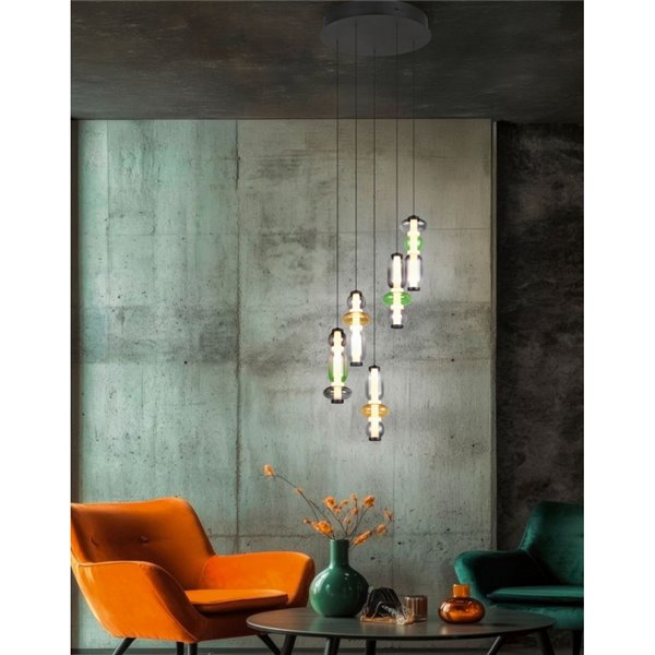 Lámpara de techo LED con plafón MINERVA 5x6W 5x800Lm DIP SWITCH 2300+3000+4000K IP20