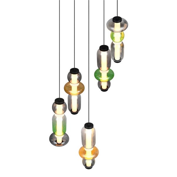 Plafonnier LED MINERVA avec fixation au plafond 5x6W 5x800Lm Commutateur DIP 2300+3000+4000K IP20