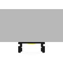 Profilé plat en aluminium SID laqué noir de 2 mètres pour rubans LED