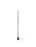 Lámpara de suelo LED negra multicolor RGBIC GRADIENT FLOOR LIGHT, 1355mm longitud, sincroniza con la TV